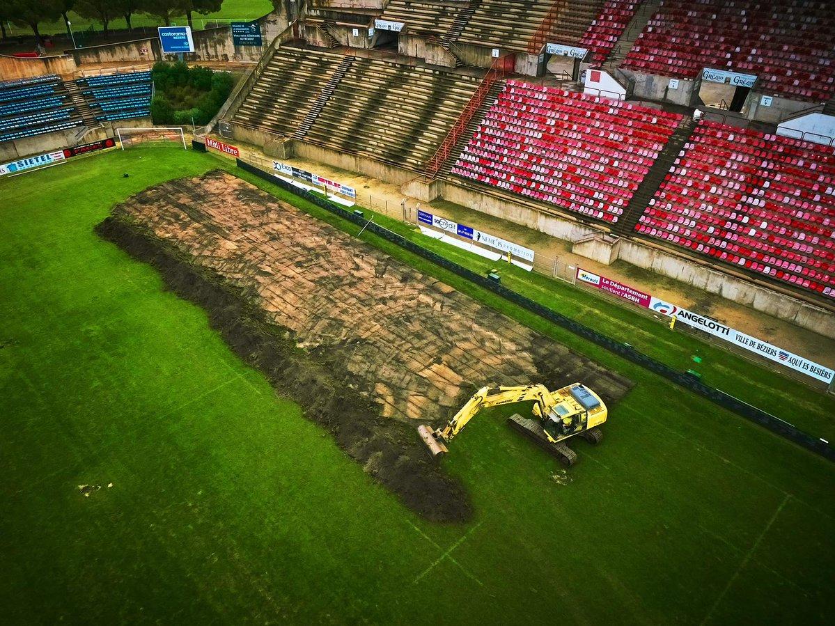 gazon-béziers-hybride-terrain-décaissé