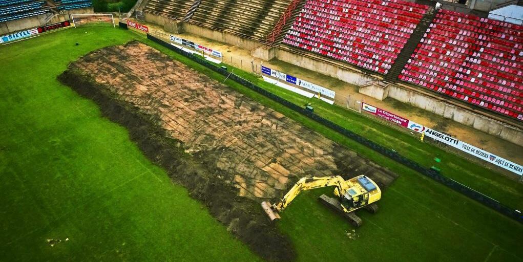 gazon-béziers-hybride-terrain-décaissé